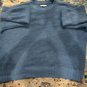 american eagle blue knit sweater